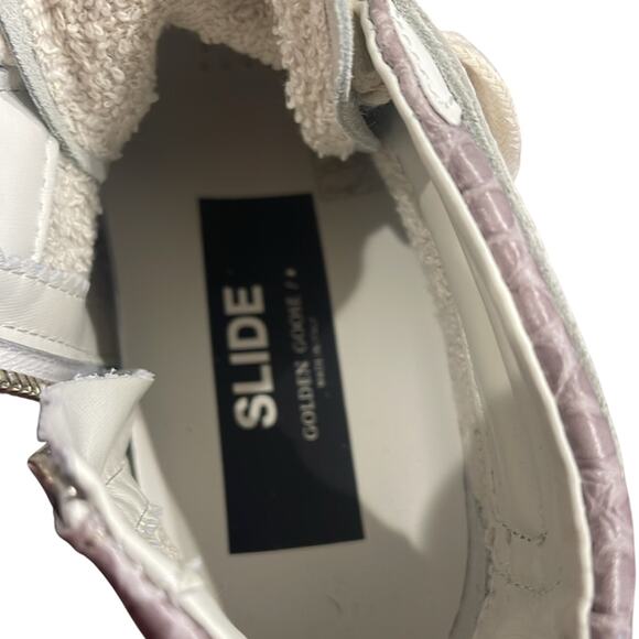 Golden Goose Slide Sneakers Cream Pink Silver White | Distressed Size 36 BNIB - Picture 7 of 8
